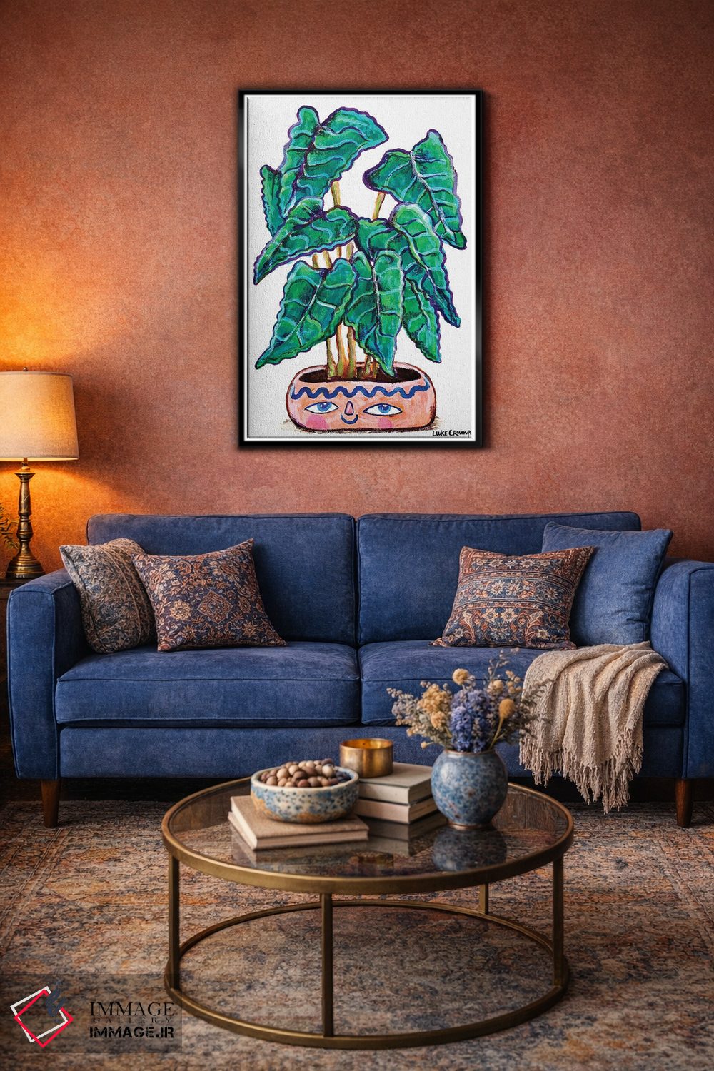 تابلو دکوراتیو آلوکاسیا اثر لوک کرامپ - D4B