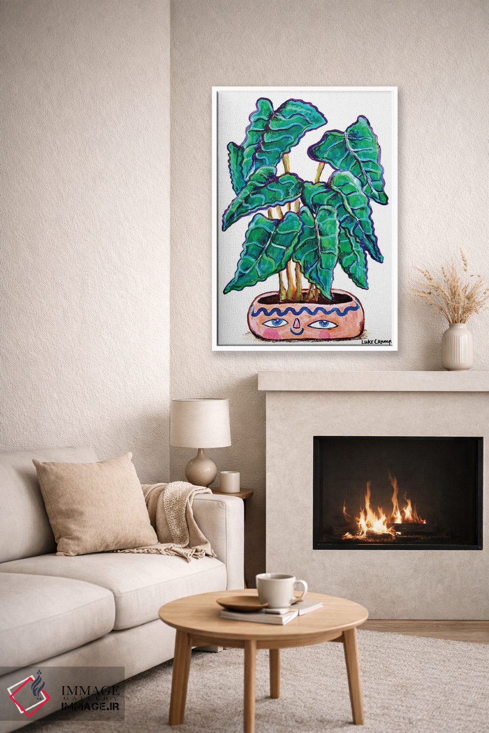 تابلو دکوراتیو آلوکاسیا اثر لوک کرامپ - D6W