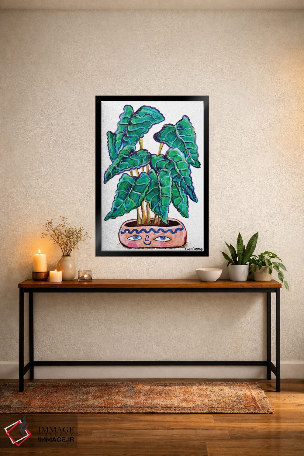 تابلو دکوراتیو آلوکاسیا اثر لوک کرامپ - D5B