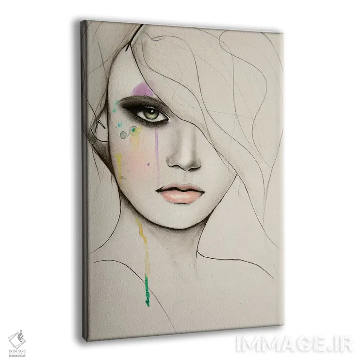 تابلو دکوراتیو تقسیم اثر لی واینر - نمای پرسپکتیو محصول