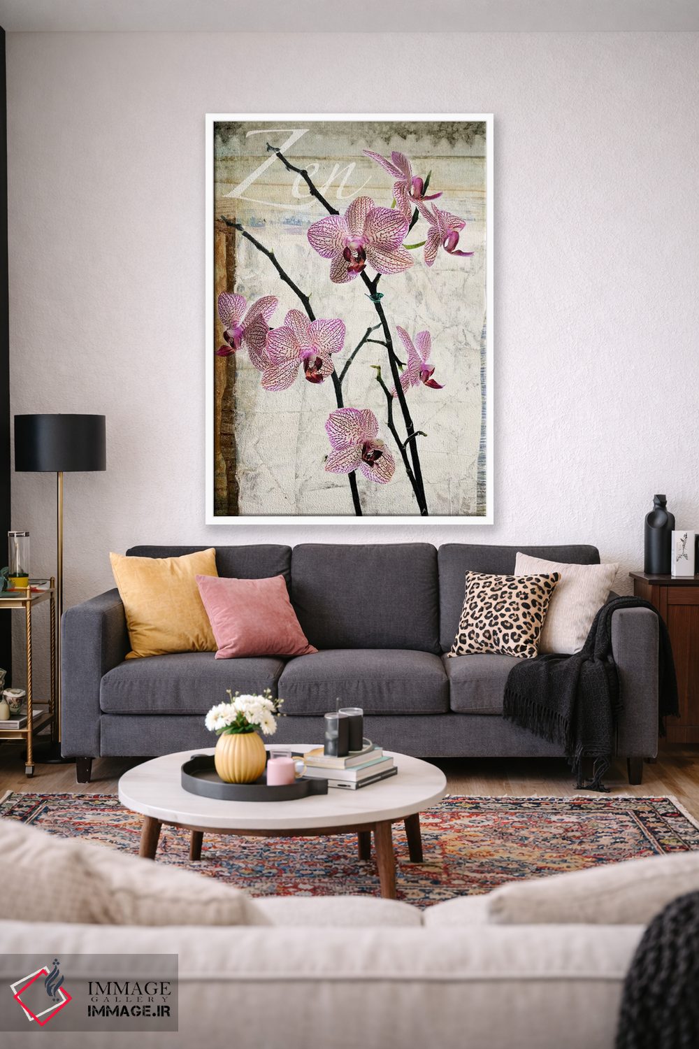 تابلو دکوراتیو ارکیده ها اثر لوز گرافیکس - D1W