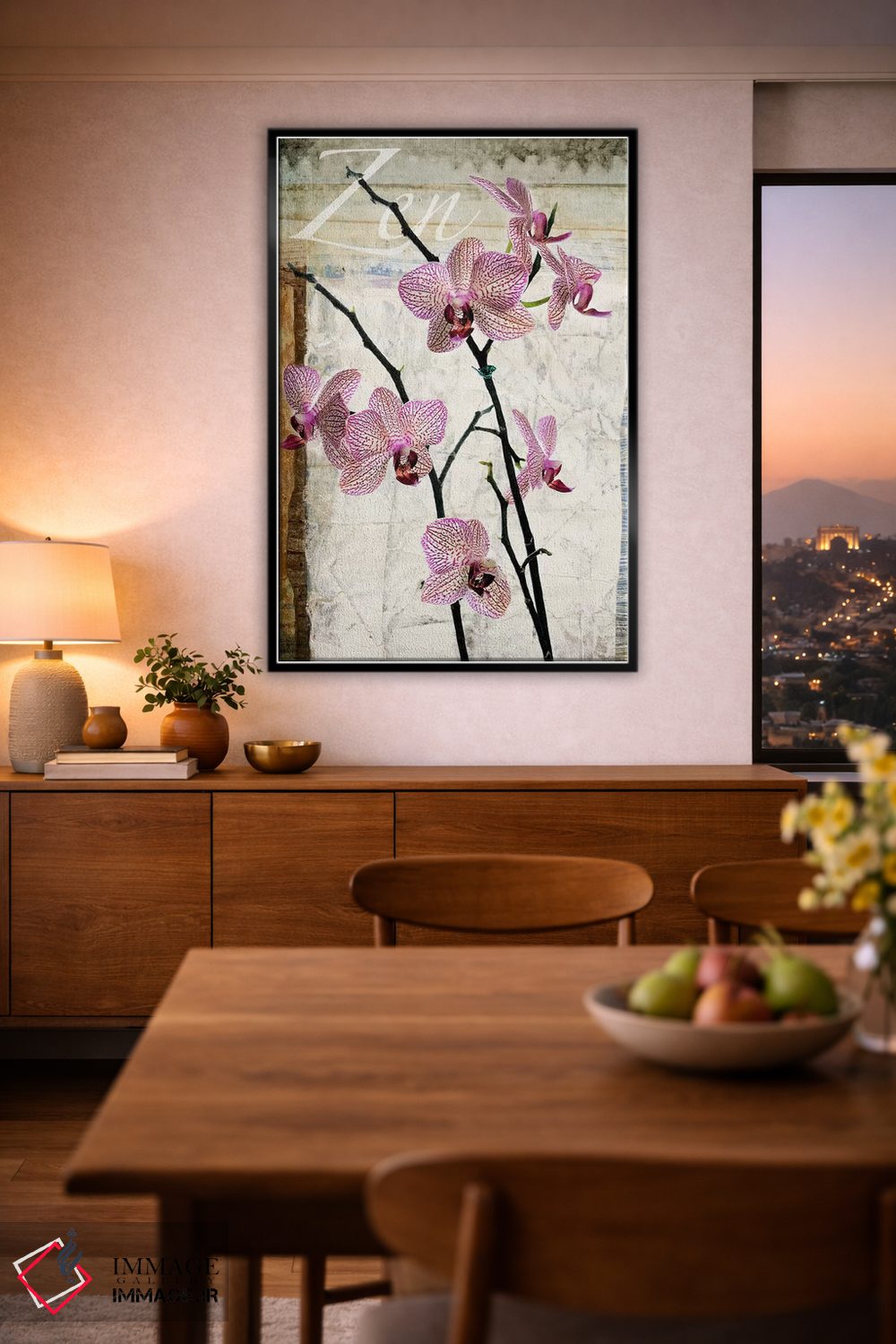 تابلو دکوراتیو ارکیده ها اثر لوز گرافیکس - D2B
