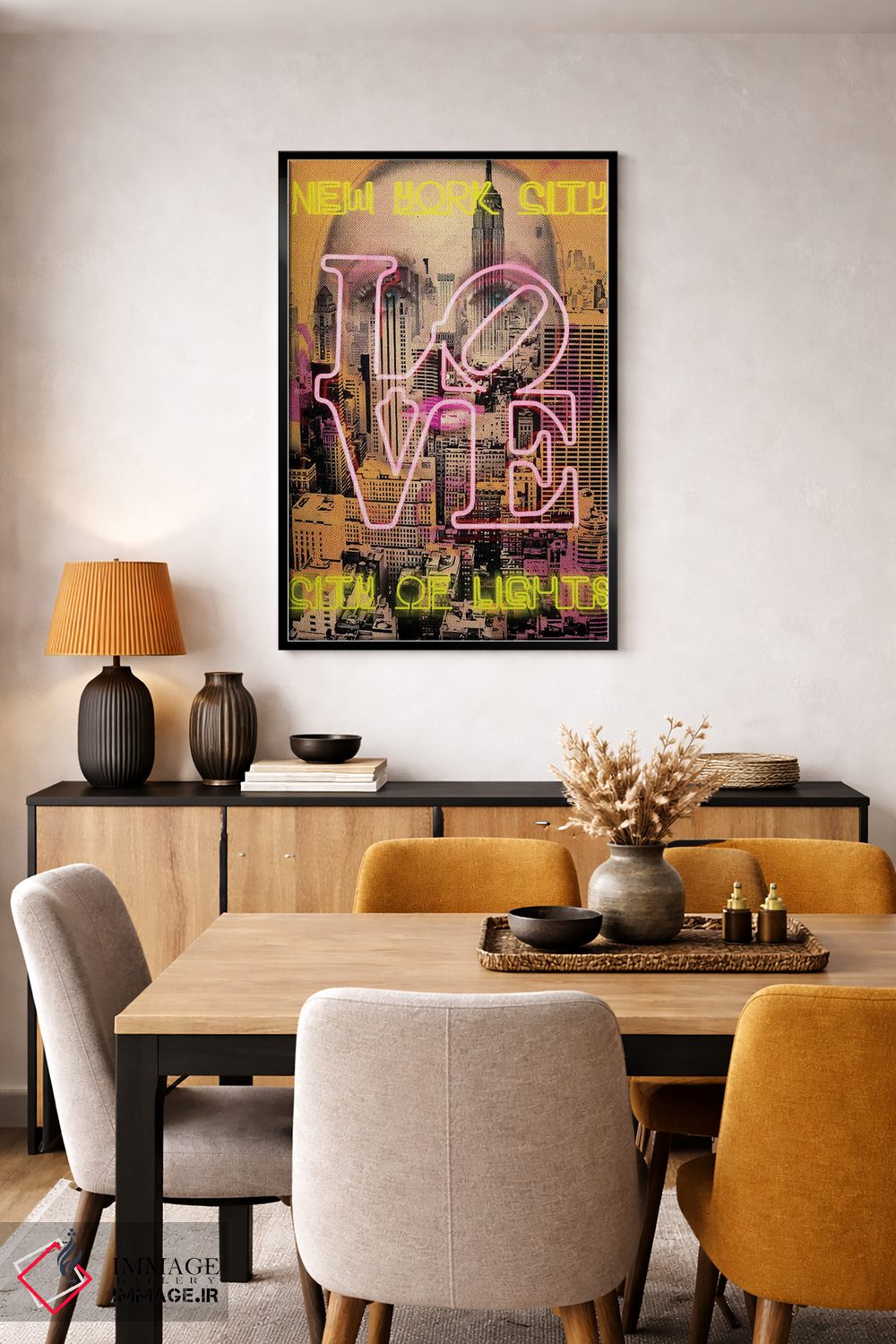 تابلو دکوراتیو چشمان نیویورک اثر لوز گرافیکس - D4B