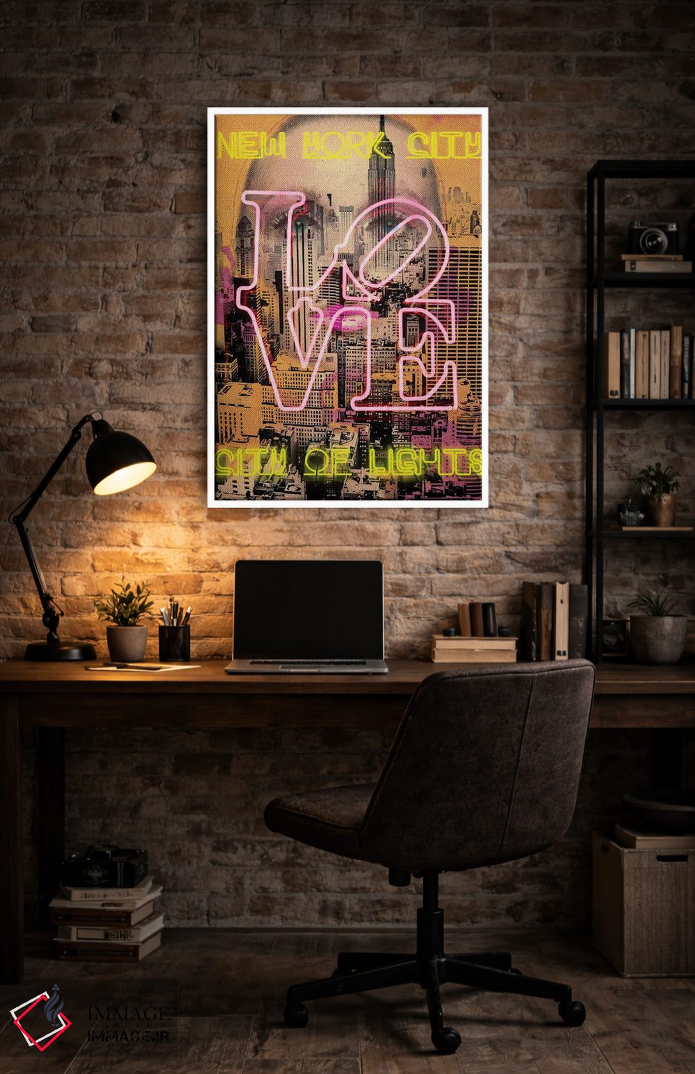 تابلو دکوراتیو چشمان نیویورک اثر لوز گرافیکس - D3W