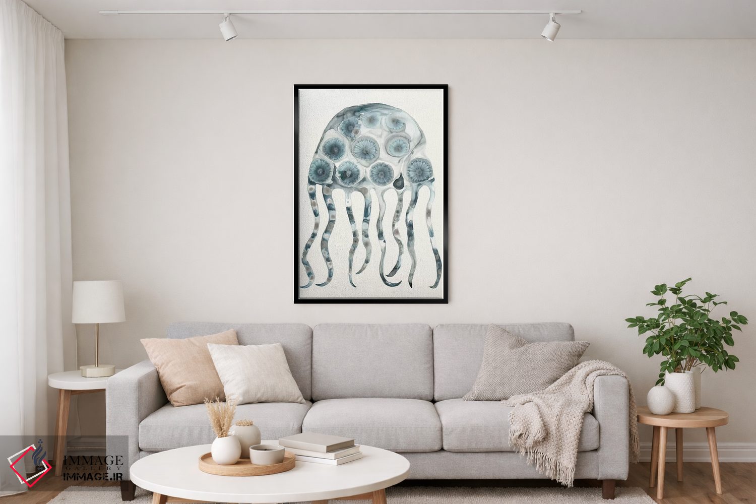 تابلو دکوراتیو ژله نقره ای اثر لورا ون هورن - D5B