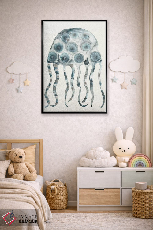 تابلو دکوراتیو ژله نقره ای اثر لورا ون هورن - D6B