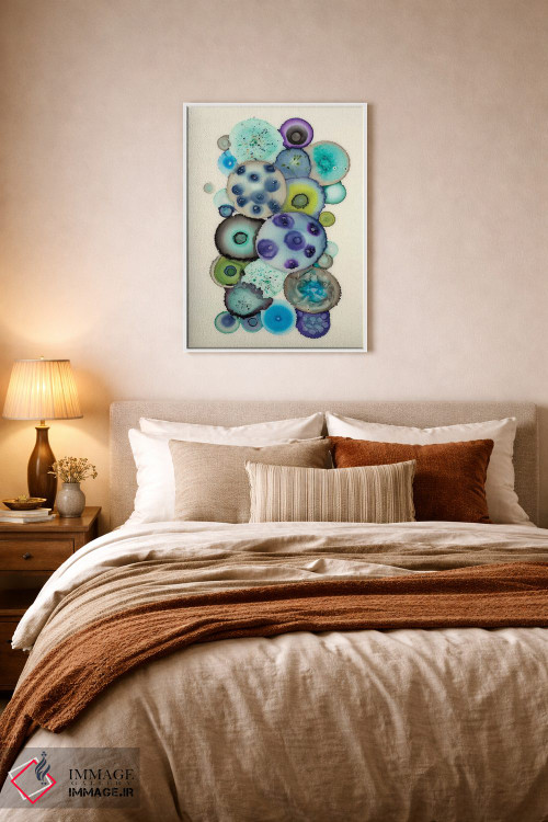 تابلو انتزاعی ژئودها دو اثر لورا ون هورن - D5W