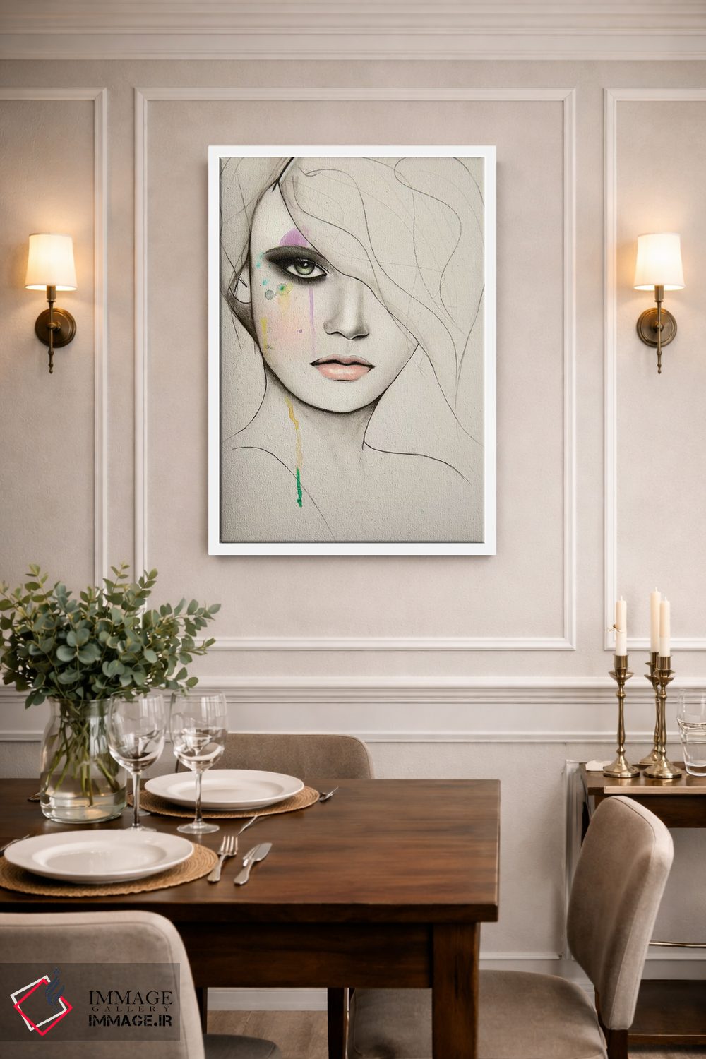 تابلو دکوراتیو تقسیم اثر لی واینر - D1W