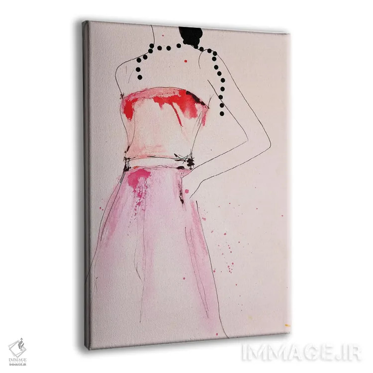 تابلو دکوراتیو درباره یک مروارید اثر لی واینر - نمای پرسپکتیو محصول