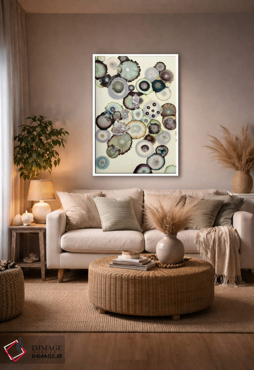 تابلو انتزاعی کوررنگ اثر لورا ون هورن - D3W
