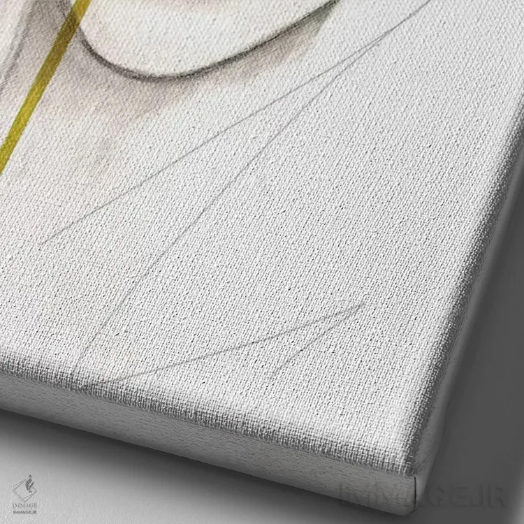 تابلو دکوراتیو ادغام شده اثر لی واینر - نمای نزدیک بافت بوم