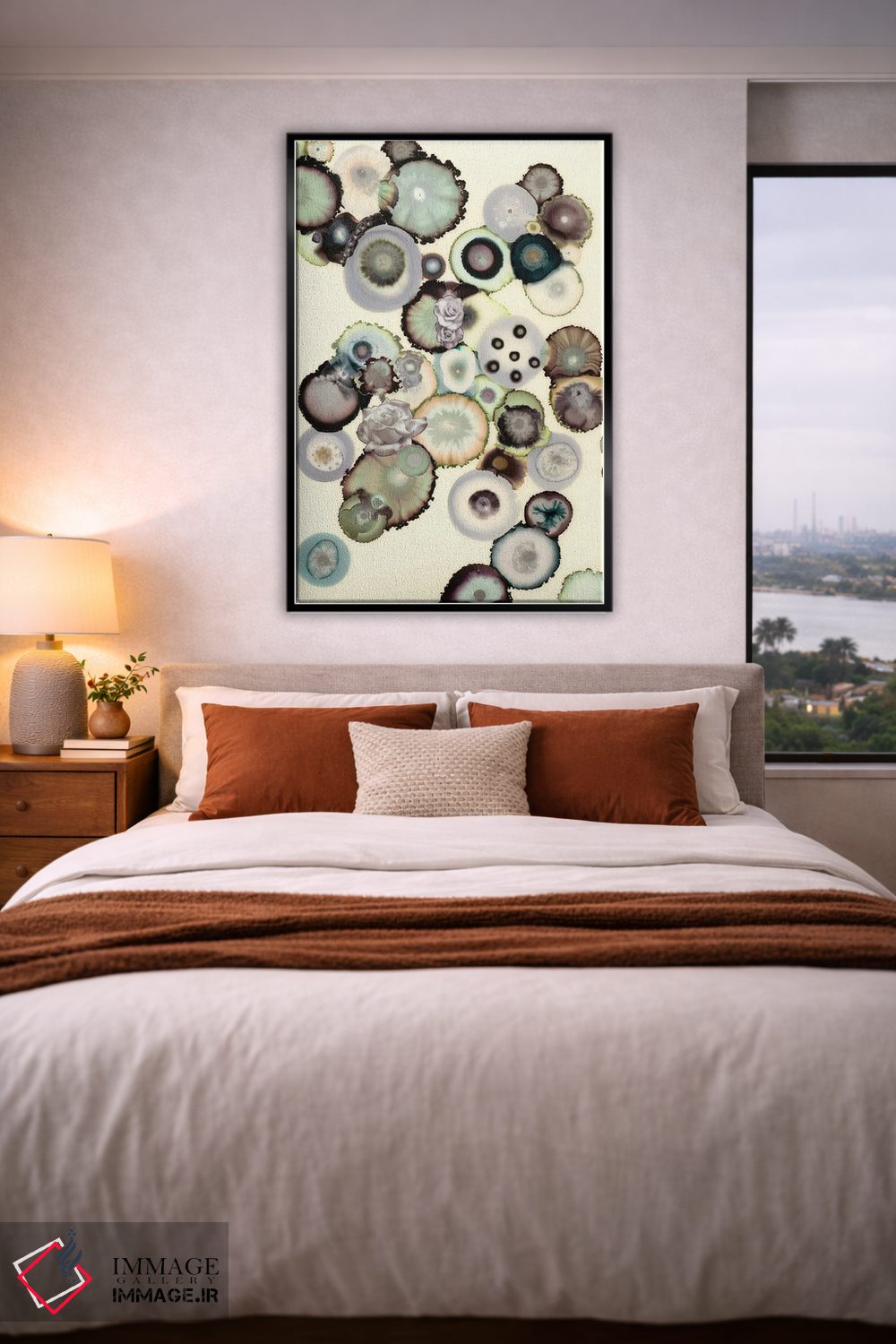 تابلو انتزاعی کوررنگ اثر لورا ون هورن - D4B