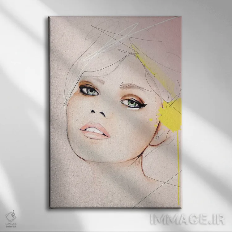 تابلو دکوراتیو در همین حین اثر لی واینر - نمای روبهرو روی دیوار