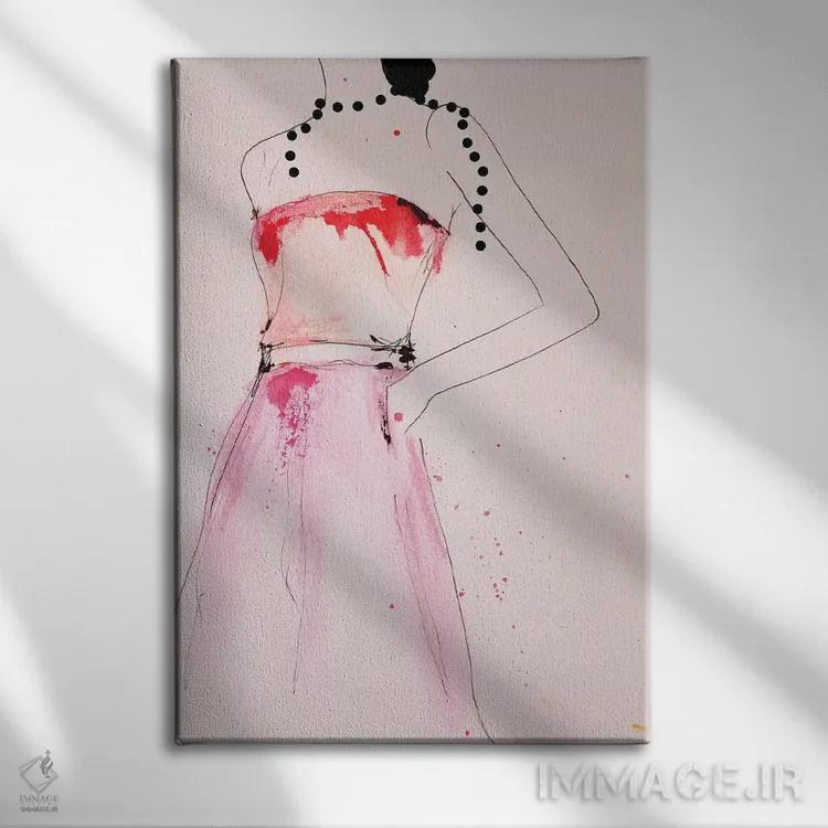 تابلو دکوراتیو درباره یک مروارید اثر لی واینر - نمای روبهرو روی دیوار