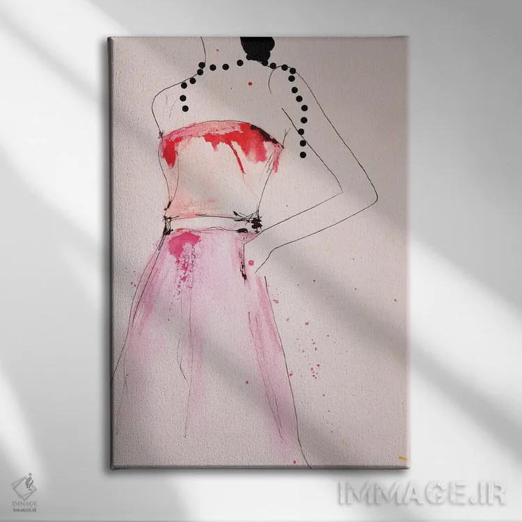 تابلو دکوراتیو درباره یک مروارید اثر لی واینر - نمای روبهرو روی دیوار