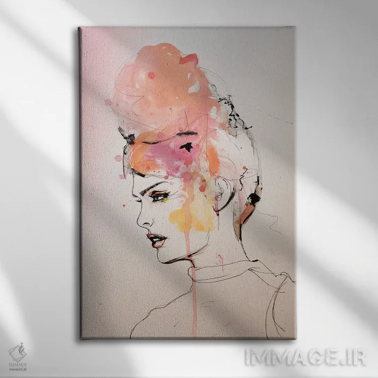 تابلو دکوراتیو بی خیال اثر لی واینر - نمای روبهرو روی دیوار