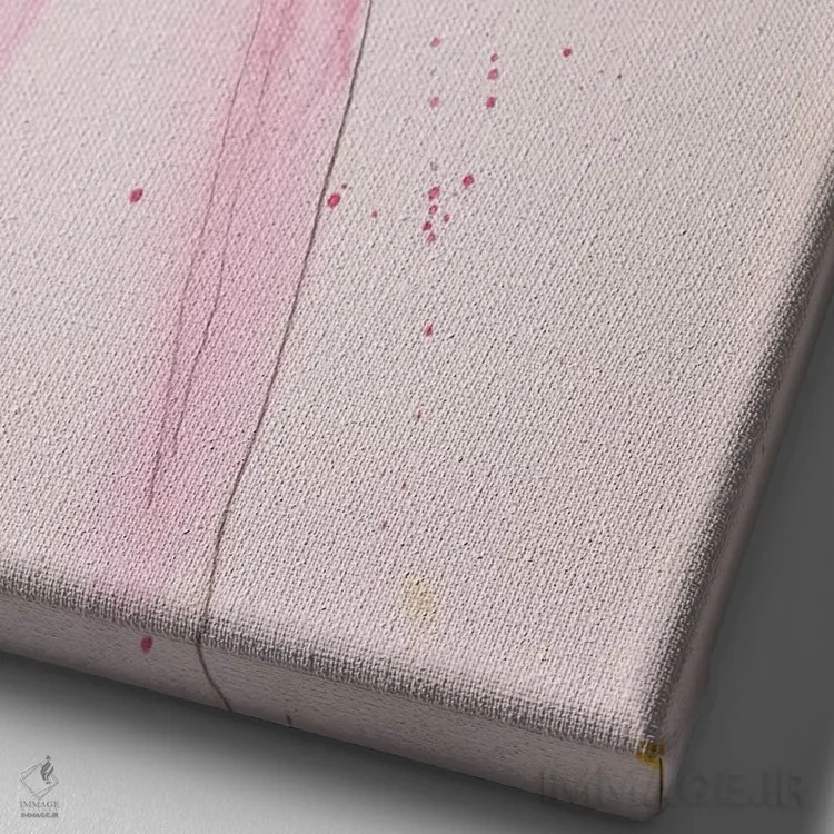 تابلو دکوراتیو درباره یک مروارید اثر لی واینر - نمای نزدیک بافت بوم