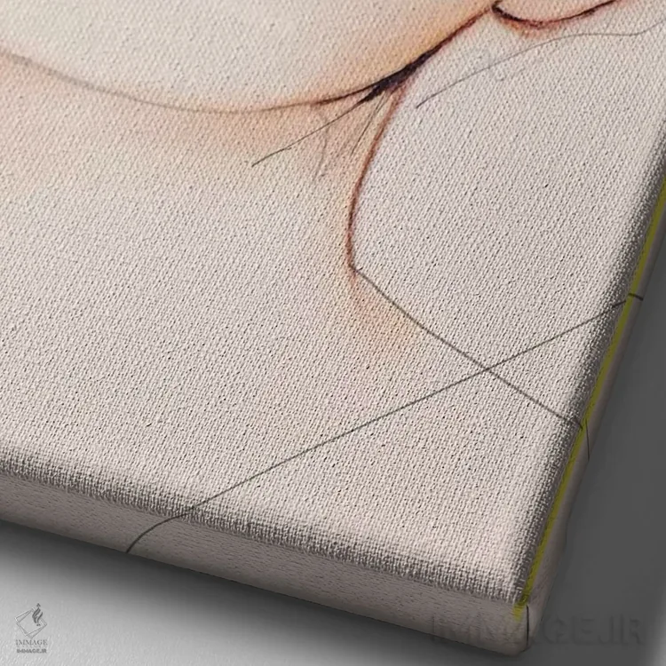 تابلو دکوراتیو در همین حین اثر لی واینر - نمای نزدیک بافت بوم