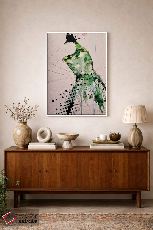 تابلو دکوراتیو شکل سه اثر لی واینر - D1W