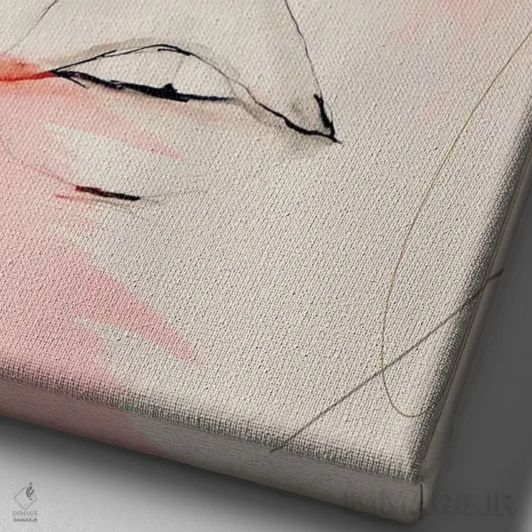 تابلو دکوراتیو اپوس سایه اثر لی واینر - نمای نزدیک بافت بوم