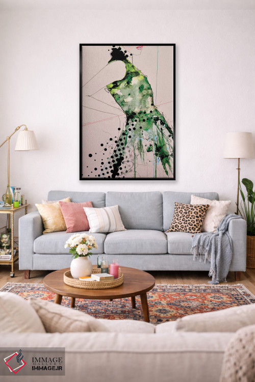 تابلو دکوراتیو شکل سه اثر لی واینر - D2B