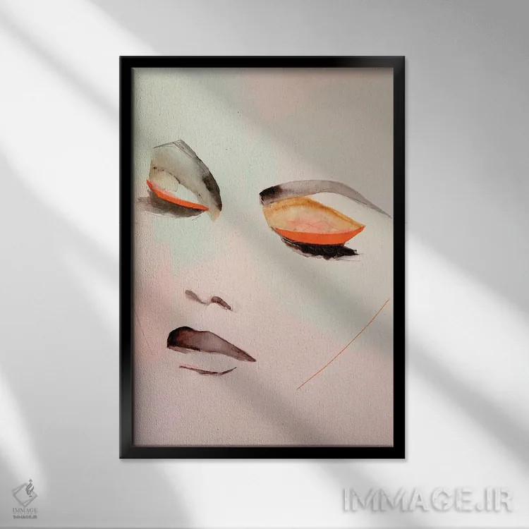 تابلو دکوراتیو هوا اثر لی واینر - نمای قابدار مشکی