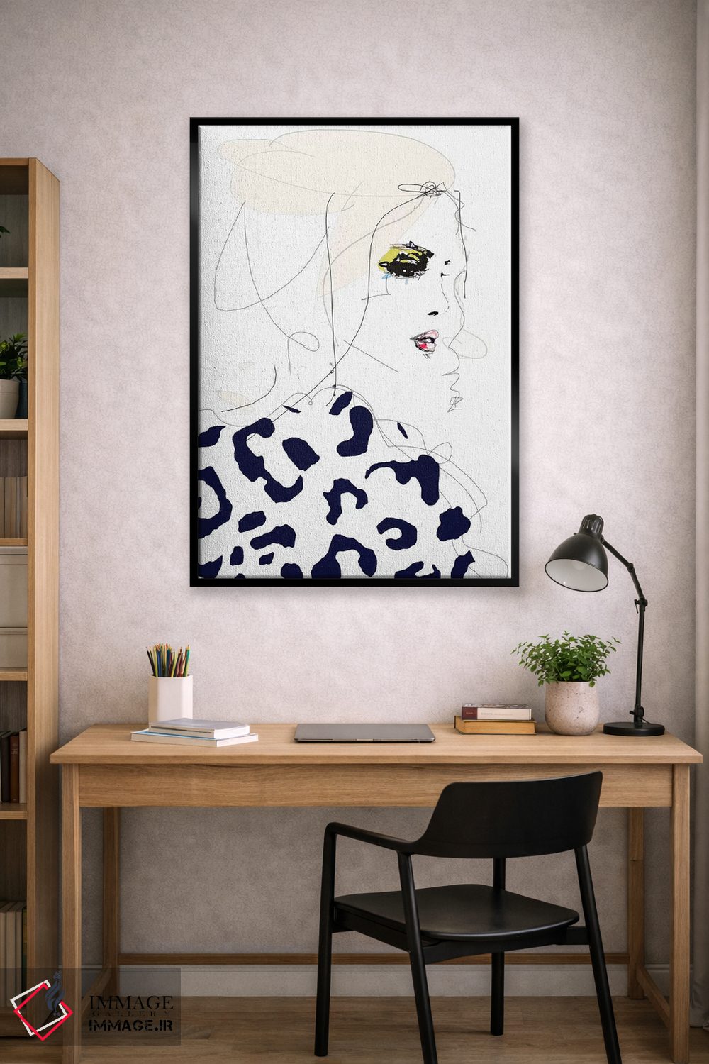 تابلو مینیمال خط بکش اثر لی واینر - D2B