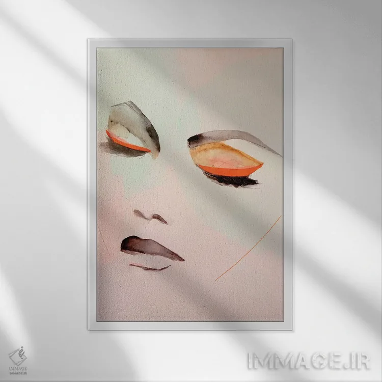 تابلو دکوراتیو هوا اثر لی واینر - نمای قابدار سفید