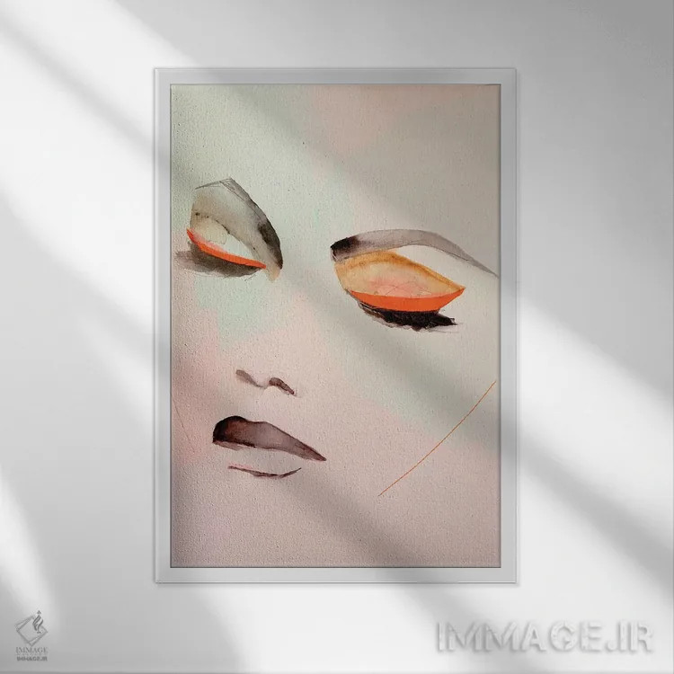 تابلو دکوراتیو هوا اثر لی واینر - نمای قابدار سفید