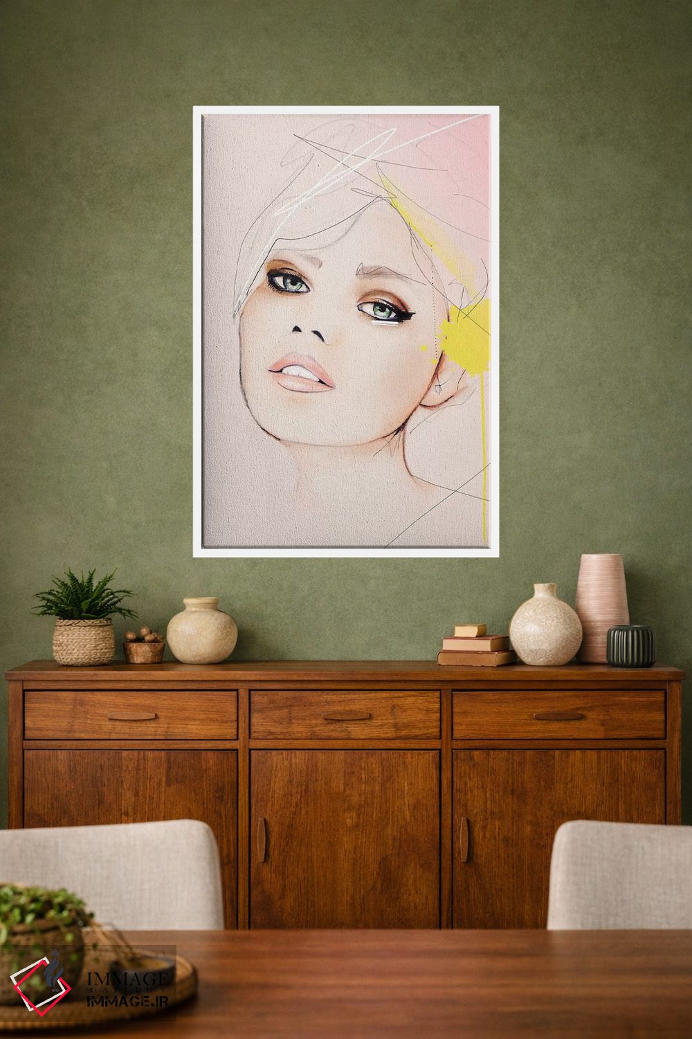 تابلو دکوراتیو در همین حین اثر لی واینر - D1W