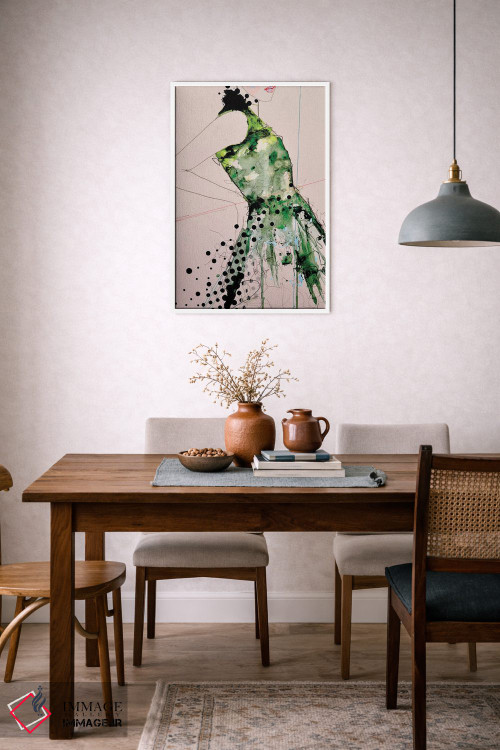 تابلو دکوراتیو شکل سه اثر لی واینر - D6W