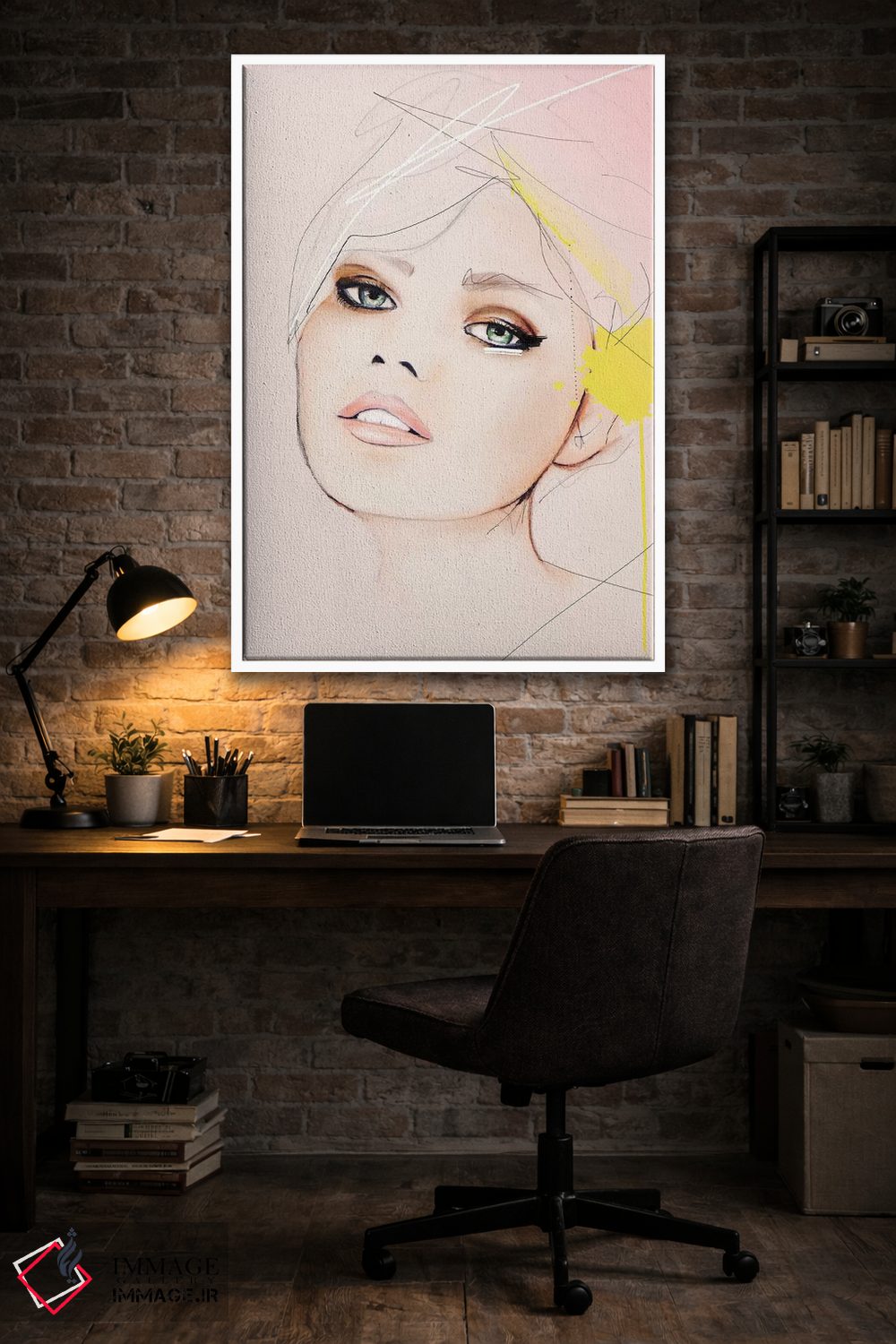 تابلو دکوراتیو در همین حین اثر لی واینر - D3W