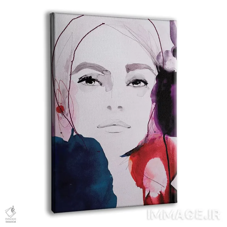 تابلو دکوراتیو سرخ تیره اثر لی واینر - نمای پرسپکتیو محصول