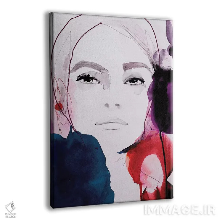 تابلو دکوراتیو سرخ تیره اثر لی واینر - نمای پرسپکتیو محصول