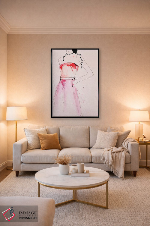 تابلو دکوراتیو درباره یک مروارید اثر لی واینر - D5B