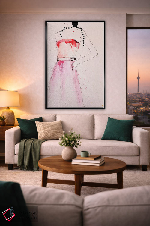 تابلو دکوراتیو درباره یک مروارید اثر لی واینر - D4B