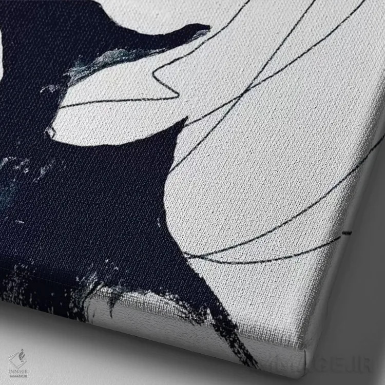 تابلو دکوراتیو چیره شدن اثر لی واینر - نمای نزدیک بافت بوم