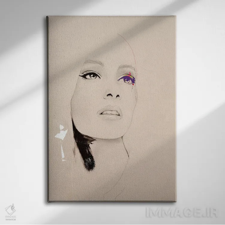 تابلو دکوراتیو پیش از نمایش اثر لی واینر - نمای روبهرو روی دیوار