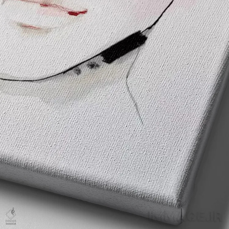 تابلو دکوراتیو وجد نرم اثر لی واینر - نمای نزدیک بافت بوم