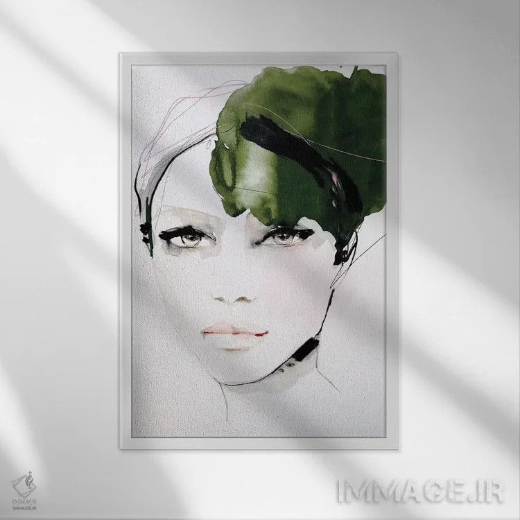 تابلو دکوراتیو وجد نرم اثر لی واینر - نمای قابدار سفید