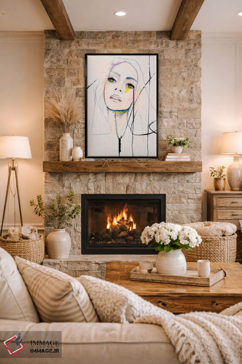 تابلو دکوراتیو شور و شعف ترمیم شده اثر لی واینر - D2B