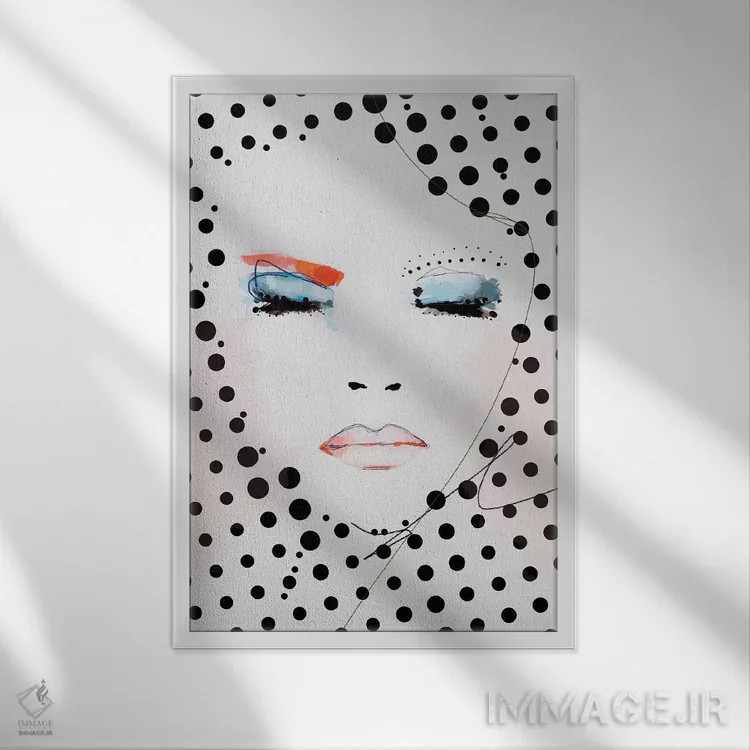 تابلو دکوراتیو مریناد اثر لی واینر - نمای قابدار سفید