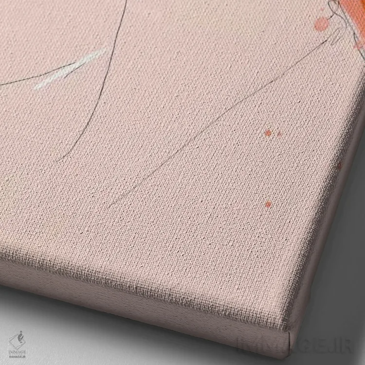 تابلو مدرن شکاف نورانی اثر لی واینر - نمای نزدیک بافت بوم