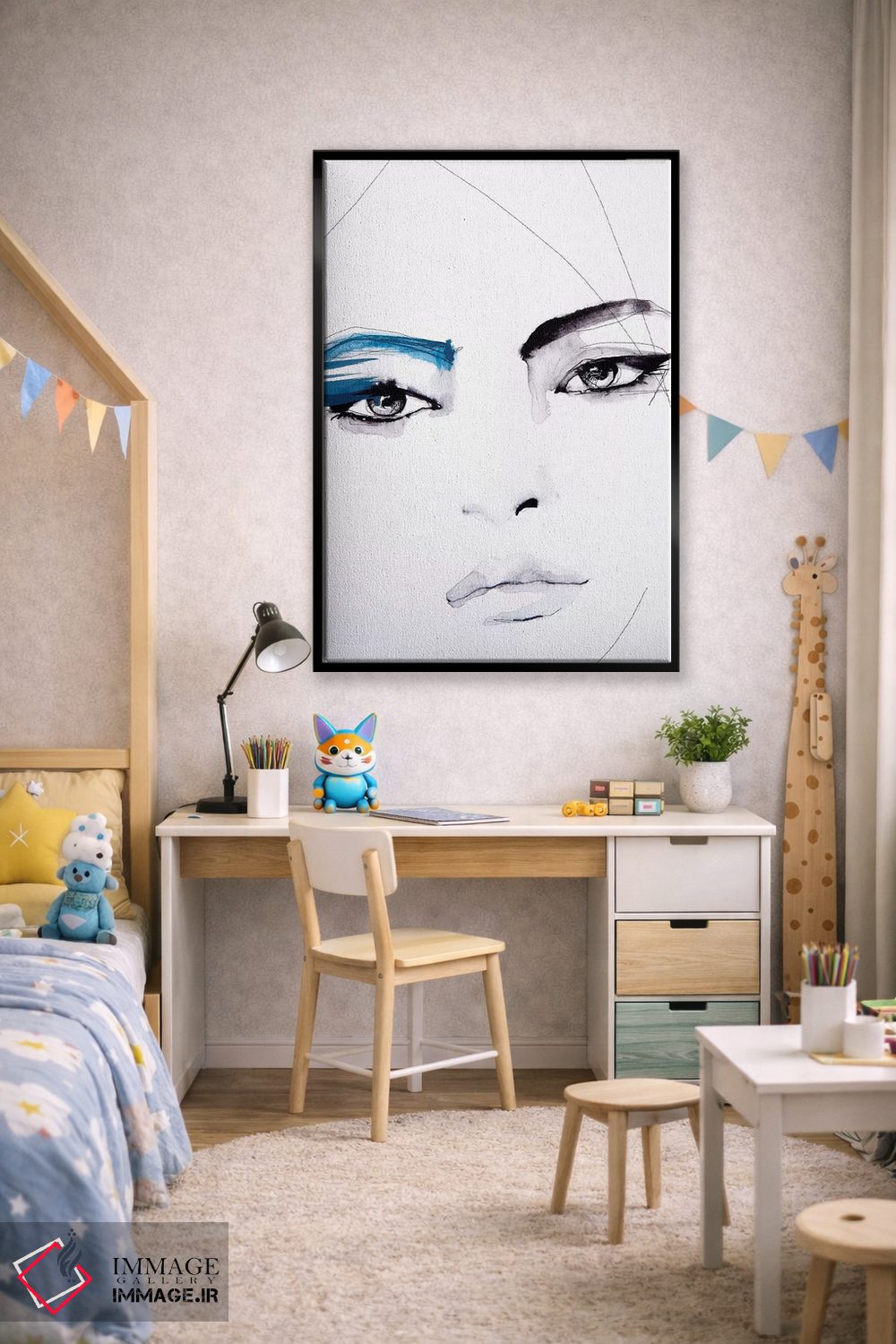 تابلو دکوراتیو بی عنوان اثر لی واینر - D2B