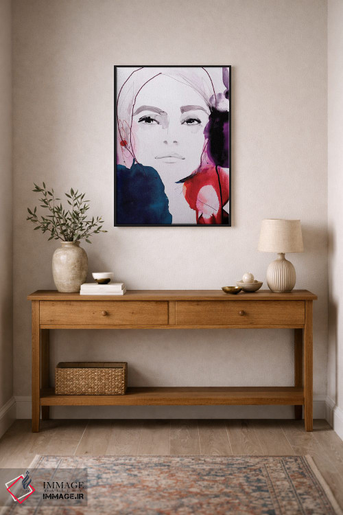 تابلو دکوراتیو سرخ تیره اثر لی واینر - D2B