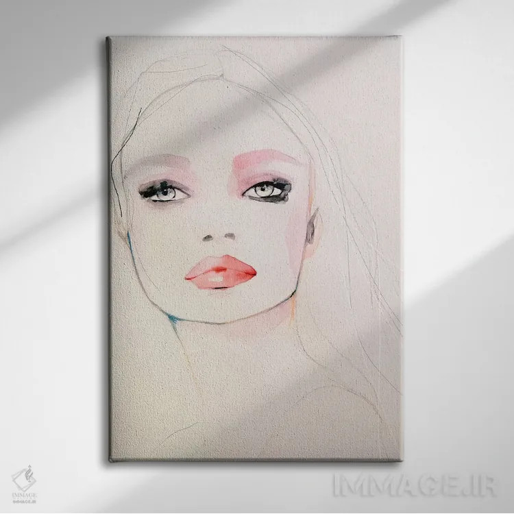 تابلو مدرن مروارید اثر لی واینر - نمای روبهرو روی دیوار