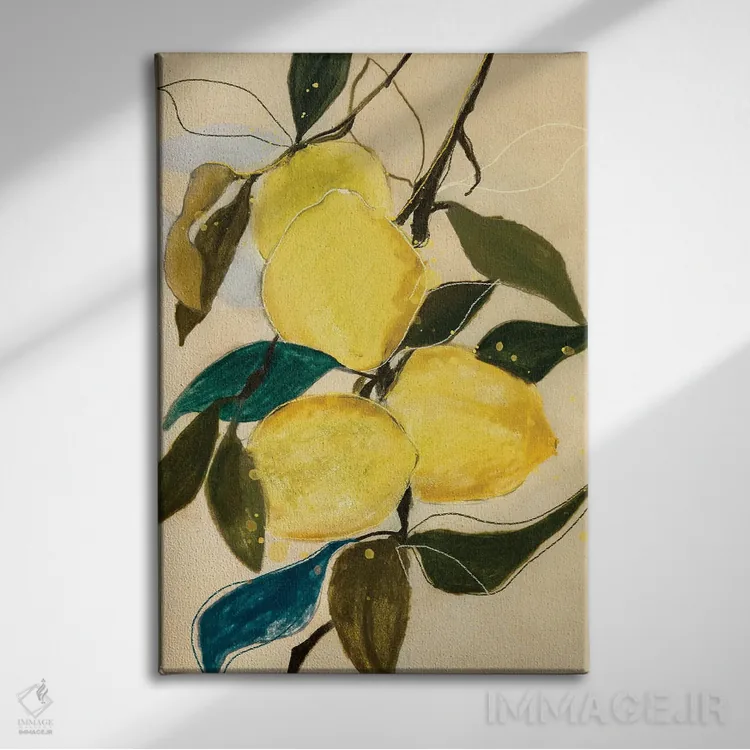 تابلو دکوراتیو مطالعه لیمو I اثر لی واینر - نمای روبهرو روی دیوار