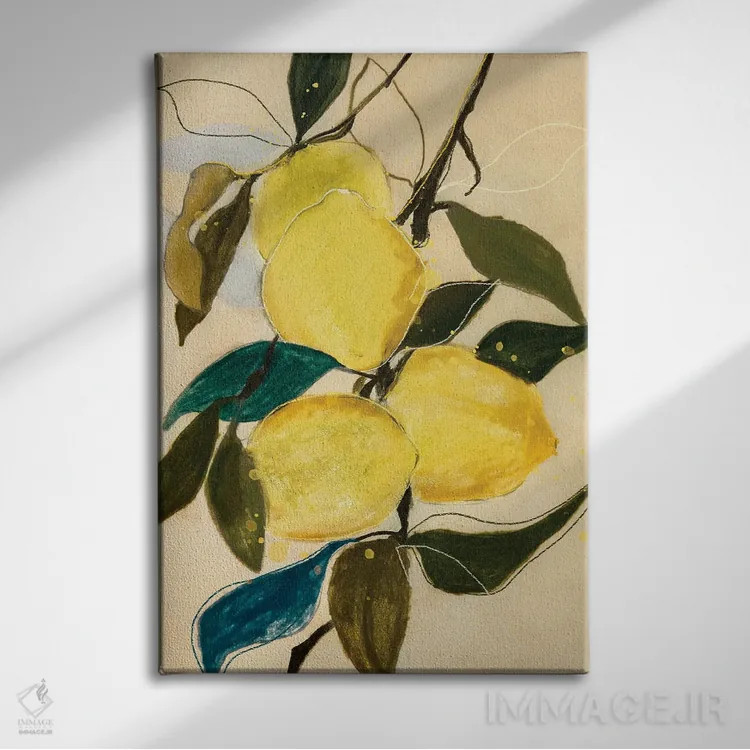 تابلو دکوراتیو مطالعه لیمو I اثر لی واینر - نمای روبهرو روی دیوار