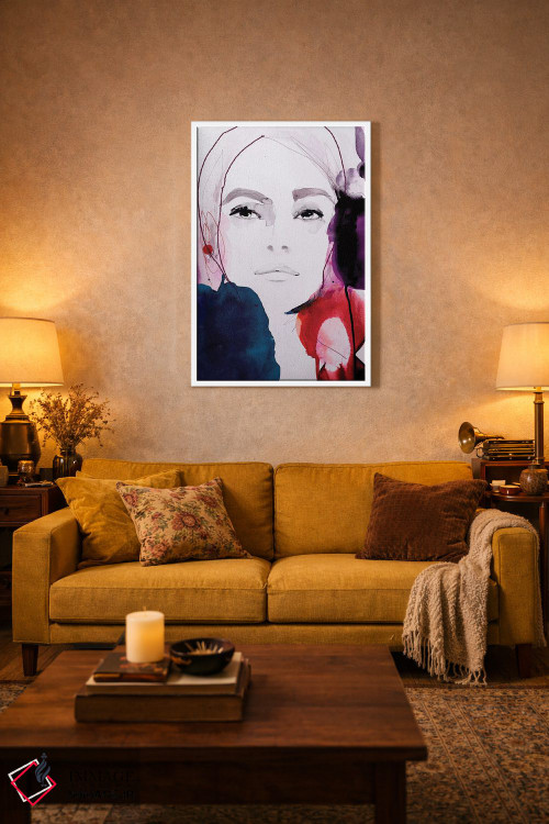 تابلو دکوراتیو سرخ تیره اثر لی واینر - D3W