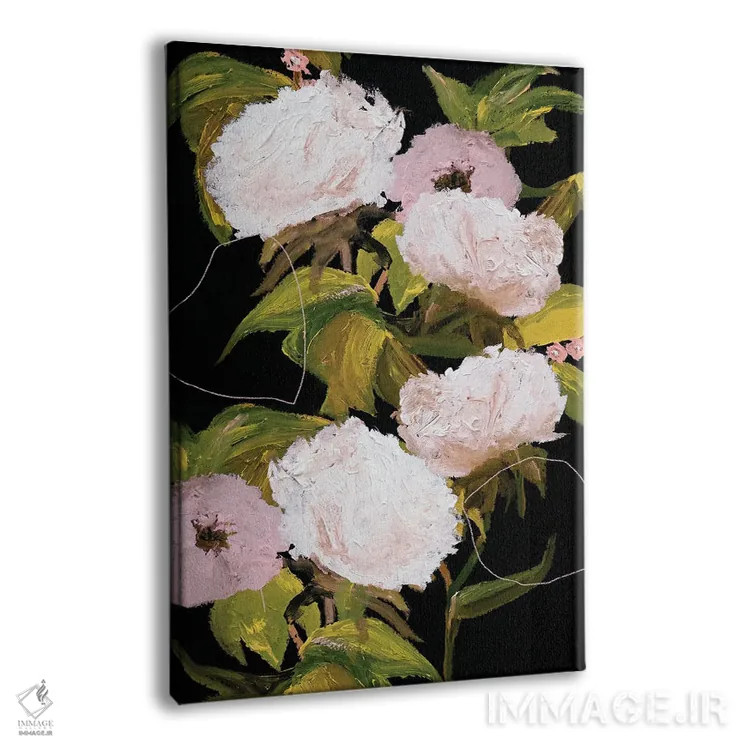 تابلو دکوراتیو گل صدتومانی II اثر لی واینر - نمای پرسپکتیو محصول